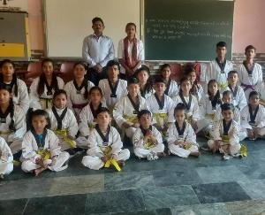  Jwalamukhi: Belt grading test organized at Himachal Emerald Taekwondo Academy, Khundia