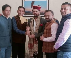 Shimla: Hati delegation met Union Minister Anurag Singh Thakur