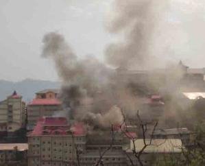 IGMC fire due to gas cylinder explosion, loss of lakhs