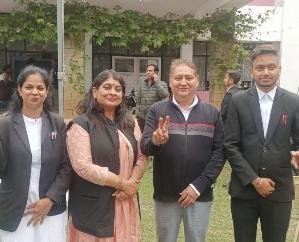 Dharamshala: District Kangra Bar Association for the seventh consecutive time. Advocate Tarun Sharma became the president of