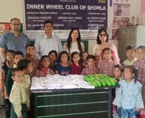 Kunihar: Innerwheel Club Shimla installed rain water storage tank at Shalah School