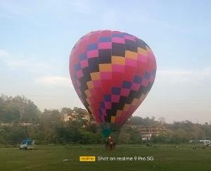 Kangra: Hot air balloon launched for tourists at Chambi Maidan in Shahpur