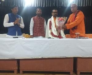 Dehra: Special lecture on education policy and religious education organized in Vedvyas campus