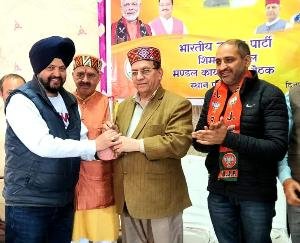  Shimla: BJP is not a party of individuals or families, it is a party of workers: Suresh Bhardwaj