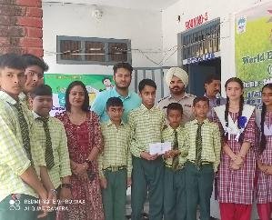  Dadasiba: 11th's work first in the painting competition organized on Environment Day