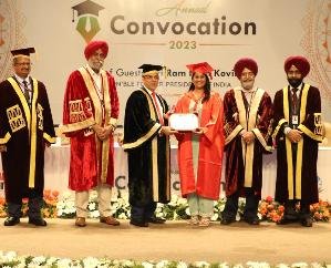 Jaswan-Paragpur: Former President awarded Savanna's Priyanka with PhD degree