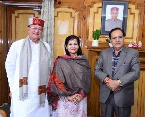 Shimla: Rajasthan Education Minister BD Kalla met the Speaker