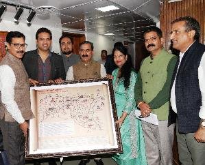  The Chief Minister released the 'Celebrities associated with Shimla' map