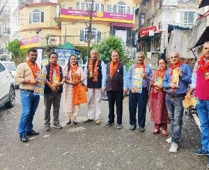 Public relations campaign launched in Kasumpti on completion of nine years of Modi government's service