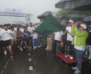  Shimla: The Governor flagged off the 10th State Police Half Marathon 123