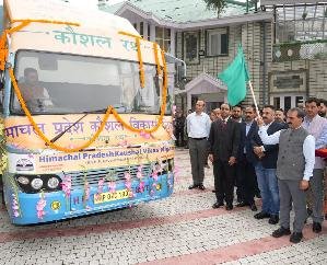 Shimla: Chief Minister flagged off two Kaushal Raths