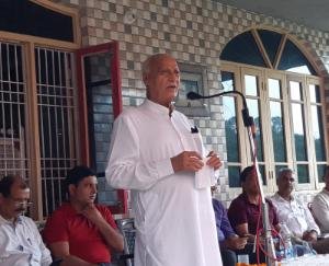 Agriculture Minister laid the foundation stone of Banoli-Harnera road