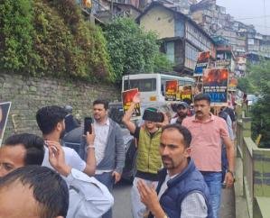  Youth Congress protests in Shimla against atrocities on women in Manipur