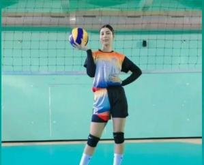  Neha Thakur of Chhog Tali of Rajgarh selected in Indian volleyball team