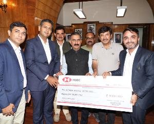 Shimla: Contribution of one crore rupees to the Chief Minister's Relief Fund