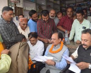 Nahan: Education Minister took stock of the damage caused by rain in Shillai