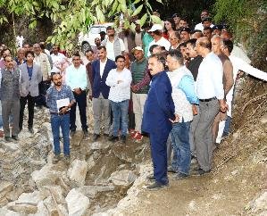  Chief Minister took stock of the damage caused by heavy rains in Kotkhai