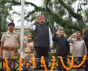 Dharamshala: Deputy Chief Minister hoisted the flag in Dharamshala on Independence Day