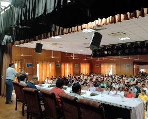  Paragpur: Inauguration of Sanskrit conversation camp with Vedic invocation at Vedvyas campus