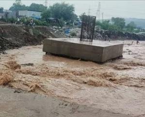 Alternative bridge connecting Baddi to Pinjore also collapsed, up to 35 percent production in BBN stalled