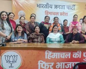  Shimla: BJP Mahila Morcha President Vandana Yogi took charge