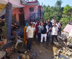  Deputy CM took stock of the damage in Gharana, Bachhbai and Parmar Nagar of Sulh Vis