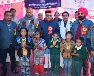 सहकारिता मंत्री ने लोहारघाट में शहीद राम रत्न संपर्क मार्ग का किया भूमि पूजन