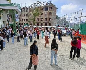 Shimla: RKMV unit of ABVP demonstrated with demands