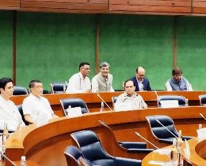 Vice President Kuldeep Pathania attended the briefing meeting of presiding officers held at Parliament House.
