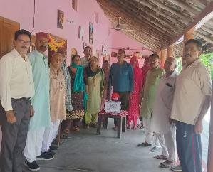 Dehra: Under the Meri Maati, Mera Desh program, soil was taken from the wife of martyr Dilbag Singh Sapehiya of Bassi.