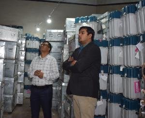 First level checking of EVM and VVPAT machines done