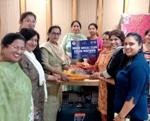 Innerwheel Solan Mid Town Club helped the daughter of a needy family by giving her wedding items.