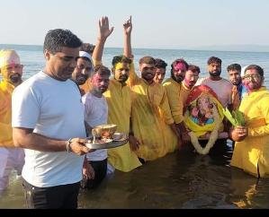 Ganpati immersion done with pomp in Dada Siba