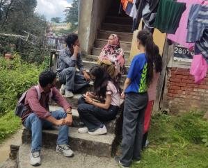 Students of Social Work Department of HPU reached Shiv Bawadi, there is an atmosphere of fear among the people