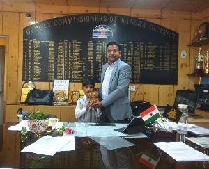 Dharamshala: Seven-year-old Shivang donated a piggy bank to the disaster relief fund on his birthday.