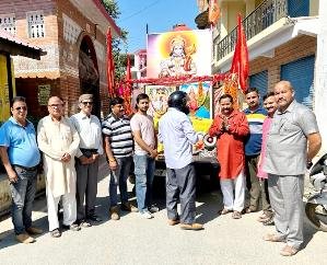 Shaurya Rath Yatra of Vishwa Hindu Parishad and Bajrang Dal reached Kunihar