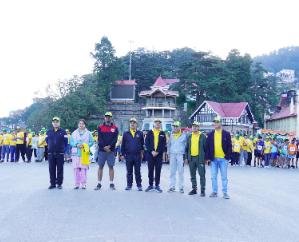 Shimla: Wildlife Division of Forest Department started the marathon from the ridge.