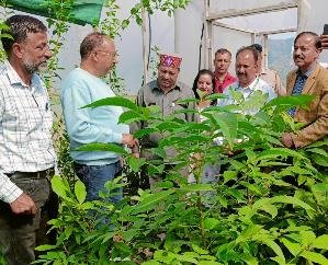 Chief Parliamentary Secretary visited Agricultural Science Center Kandaghat