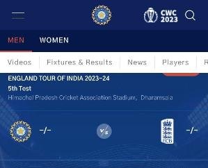 Dharamshala gets hosting of 5th India-England test match to be held in March