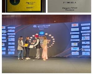 Pinegrove number one school in the country in Education World India School Ranking 2023