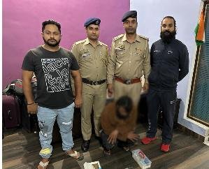 Indora: Damtal police arrested a youth with 7.99 grams of chitta.