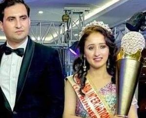 Rampur: Nerva's Sakshi won the title of Miss Asia International-2023 runner-up.