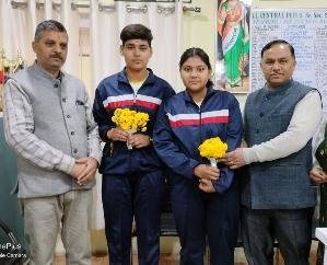 Gunjan of BL School Kunihar won two gold medals in the state level competition.