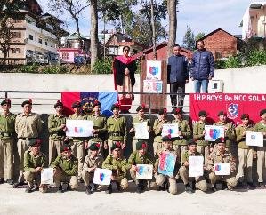 Kunihar: NCC cadets of BL Central School Kunihar celebrated NCC week.