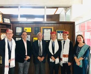 KMU representatives visit Shoolini University for academic partnership 123