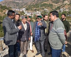 Shandil gave instructions regarding heli ambulance in the multi-purpose hospital under construction.