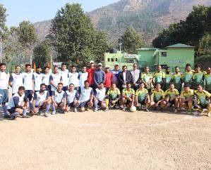 Rampur Bushahr: Rampur Hydro Power Station captured the football trophy.