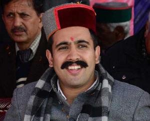 Vikramaditya Singh on his visit to Nalagarh on 17th December