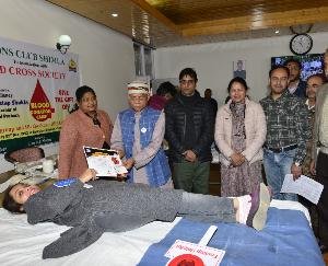 Shimla: Governor inaugurated blood donation camp at Red Cross Bhawan.