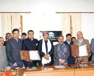  Dharamshala: Letter of award given to the company for the construction of Mata Shri Chintpurni Temple ropeway.